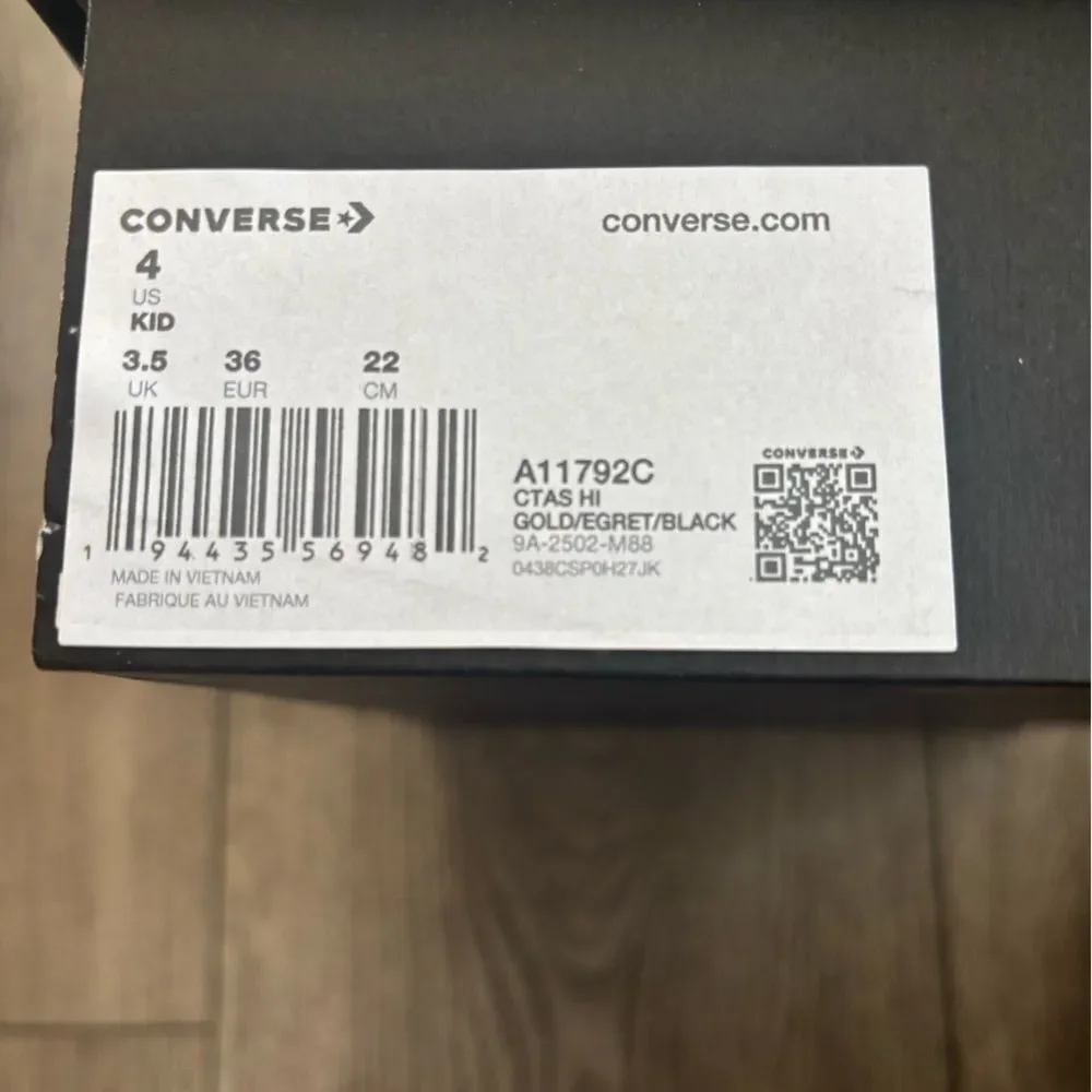 Converse Metallic High-Top Sneakers